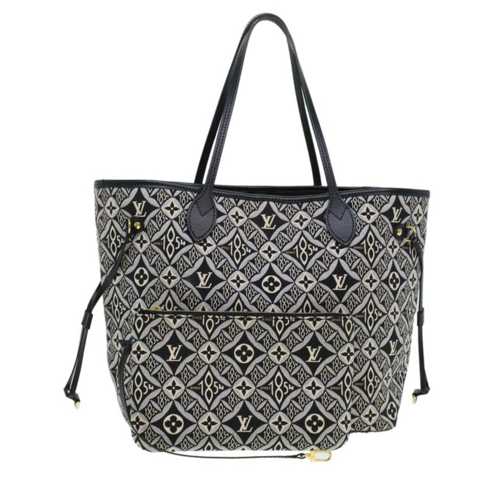 Louis Vuitton Black and White Monogram Jacquard Tote